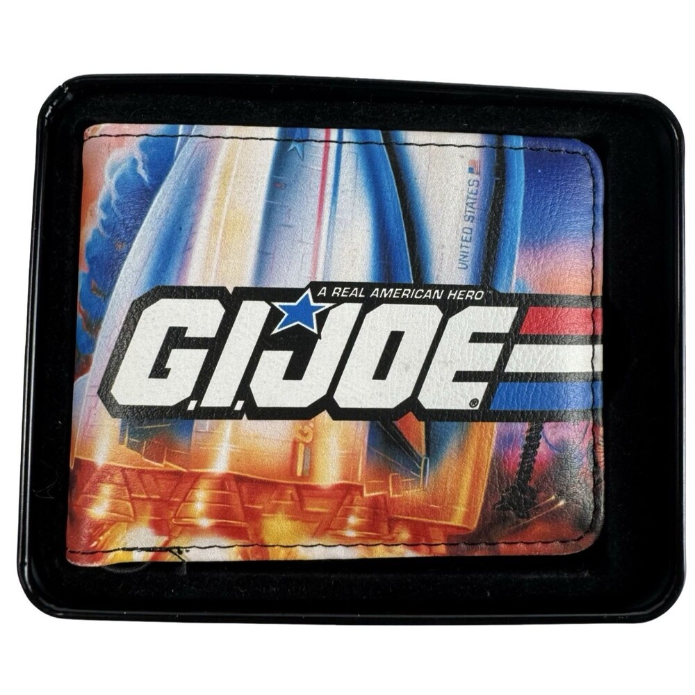 GI Joe Wallet Mens Bi-Fold A Real American Hero Collector Tin Retro 80s Graphic